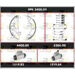 Stabdžių rinkinys, būgniniai stabdžiai ROADHOUSE SPK 3400.02
