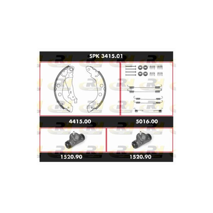 Stabdžių rinkinys, būgniniai stabdžiai ROADHOUSE SPK 3415.01