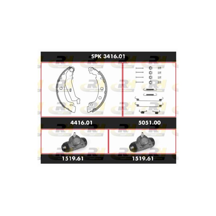 Stabdžių rinkinys, būgniniai stabdžiai ROADHOUSE SPK 3416.01
