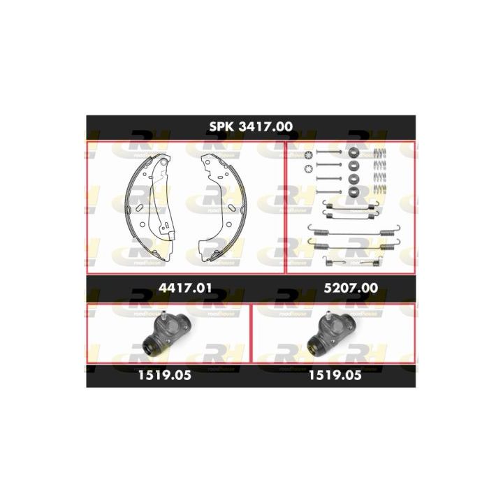 Stabdžių rinkinys, būgniniai stabdžiai ROADHOUSE SPK 3417.00