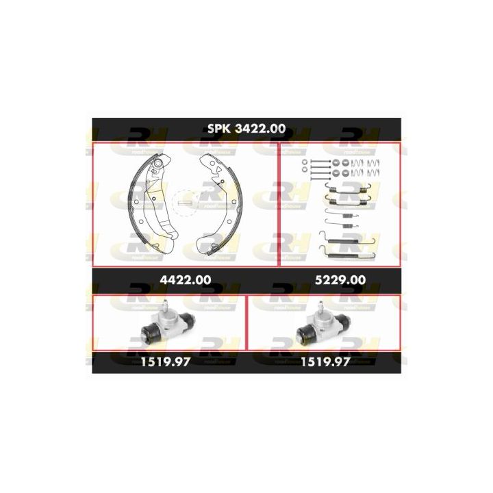 Stabdžių rinkinys, būgniniai stabdžiai ROADHOUSE SPK 3422.00