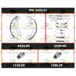 Stabdžių rinkinys, būgniniai stabdžiai ROADHOUSE SPK 3422.01