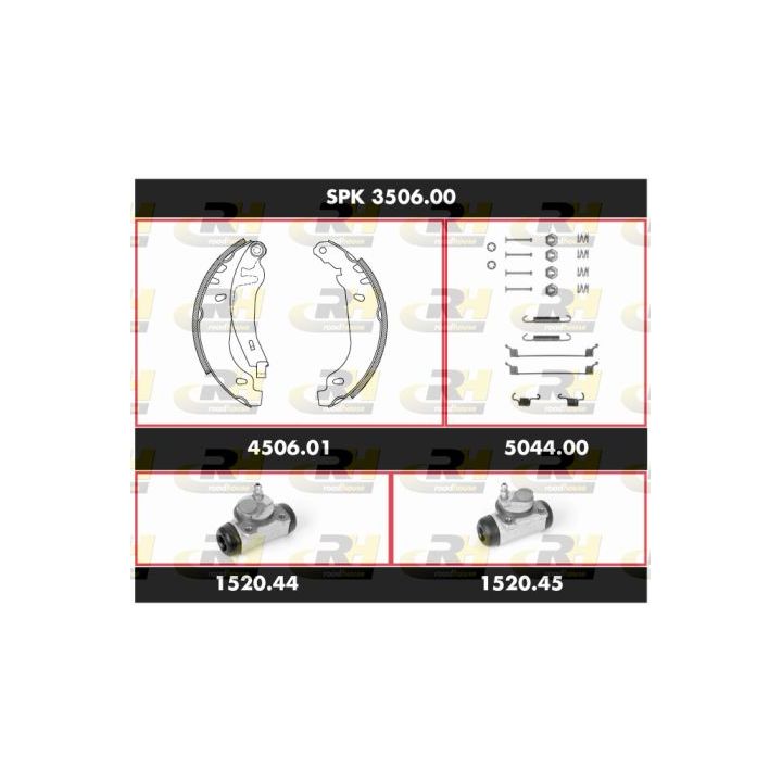 Stabdžių rinkinys, būgniniai stabdžiai ROADHOUSE SPK 3506.00