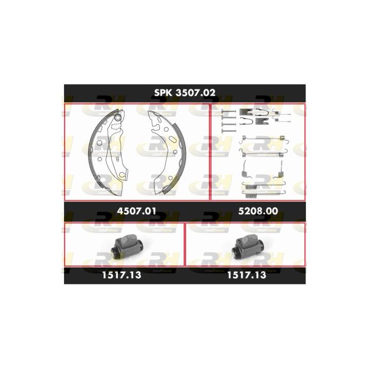 Stabdžių rinkinys, būgniniai stabdžiai ROADHOUSE SPK 3507.02