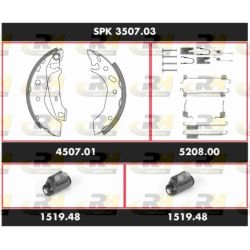Stabdžių rinkinys, būgniniai stabdžiai ROADHOUSE SPK 3507.03