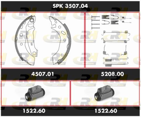 Stabdžių rinkinys, būgniniai stabdžiai ROADHOUSE SPK 3507.04