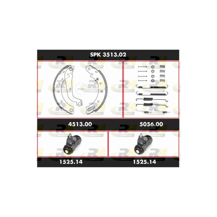 Stabdžių rinkinys, būgniniai stabdžiai ROADHOUSE SPK 3513.02