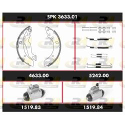 Stabdžių rinkinys, būgniniai stabdžiai ROADHOUSE SPK 3633.01