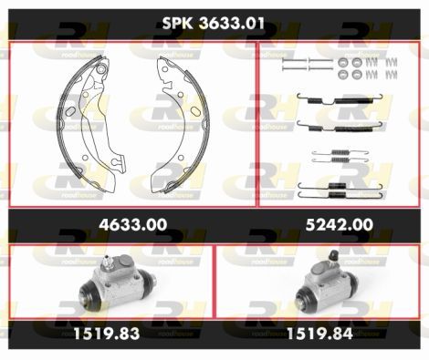 Stabdžių rinkinys, būgniniai stabdžiai ROADHOUSE SPK 3633.01