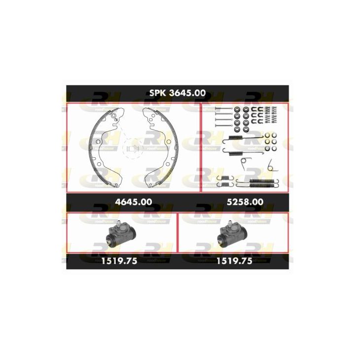 Stabdžių rinkinys, būgniniai stabdžiai ROADHOUSE SPK 3645.00