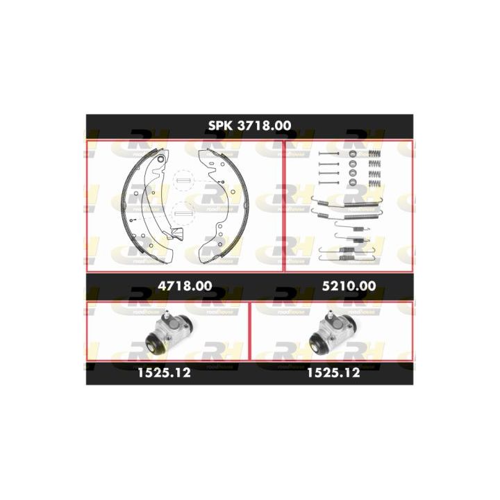 Stabdžių rinkinys, būgniniai stabdžiai ROADHOUSE SPK 3718.00