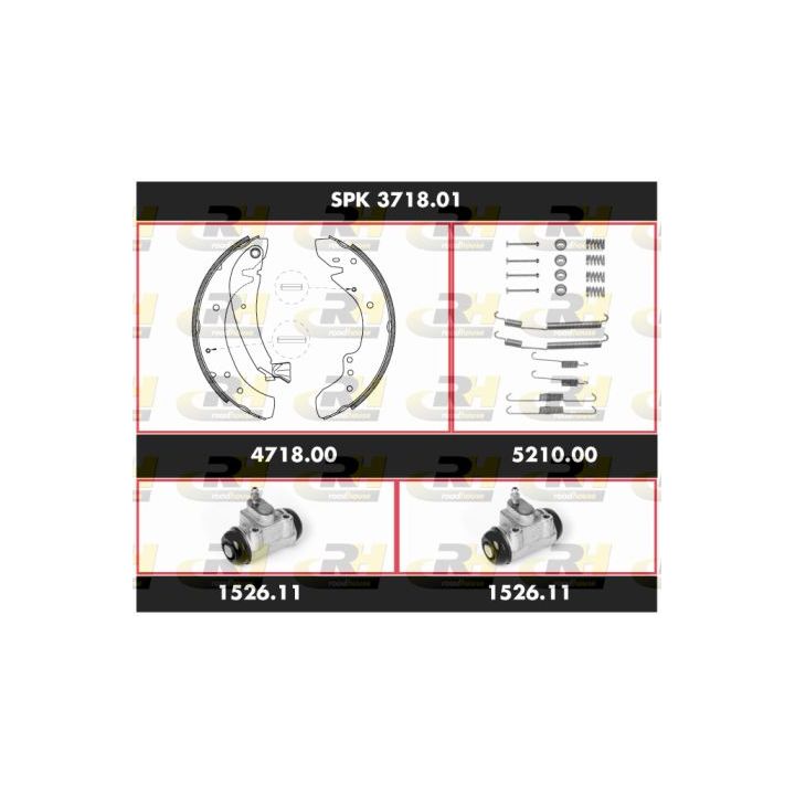 Stabdžių rinkinys, būgniniai stabdžiai ROADHOUSE SPK 3718.01