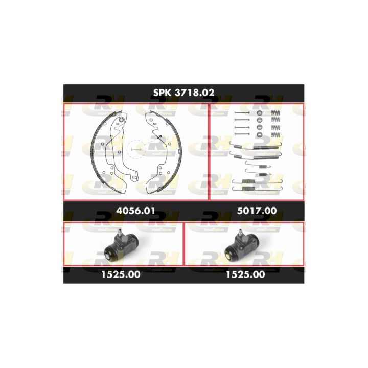 Stabdžių rinkinys, būgniniai stabdžiai ROADHOUSE SPK 3718.02