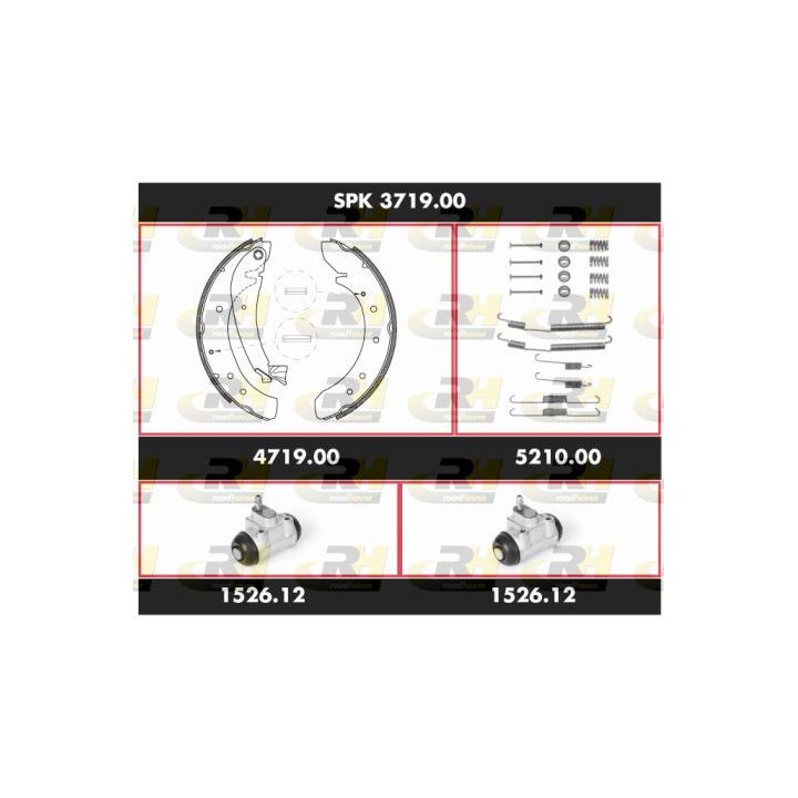 Stabdžių rinkinys, būgniniai stabdžiai ROADHOUSE SPK 3719.00