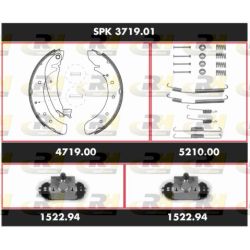 Stabdžių rinkinys, būgniniai stabdžiai ROADHOUSE SPK 3719.01