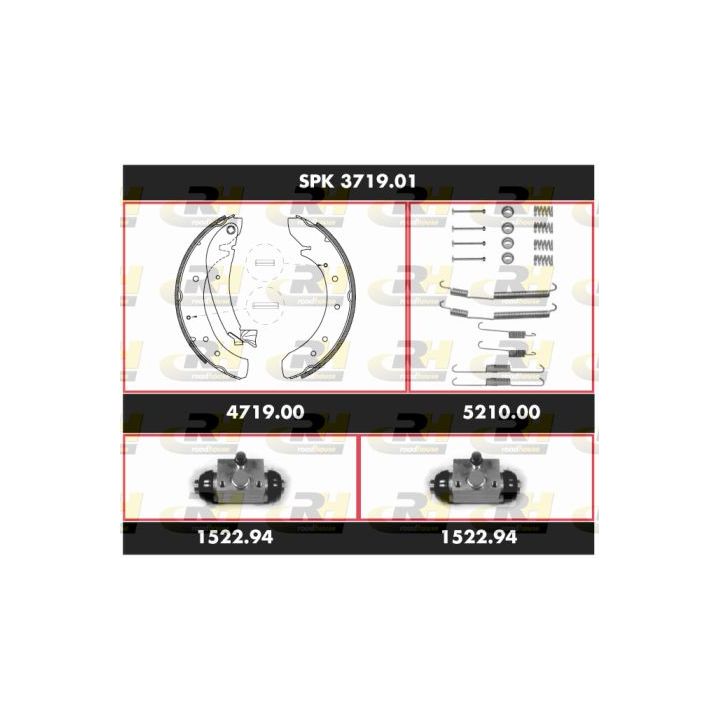 Stabdžių rinkinys, būgniniai stabdžiai ROADHOUSE SPK 3719.01