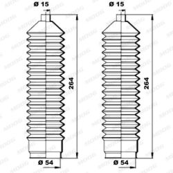 Gofruotoji membrana, vairavimas MOOG K150041
