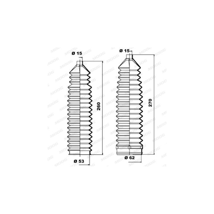 Gofruotoji membrana, vairavimas MOOG K150119