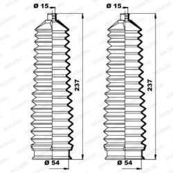 Gofruotoji membrana, vairavimas MOOG K150204