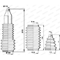 Gofruotoji membrana, vairavimas MOOG K150214