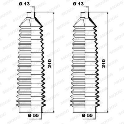 Gofruotoji membrana, vairavimas MOOG K150217
