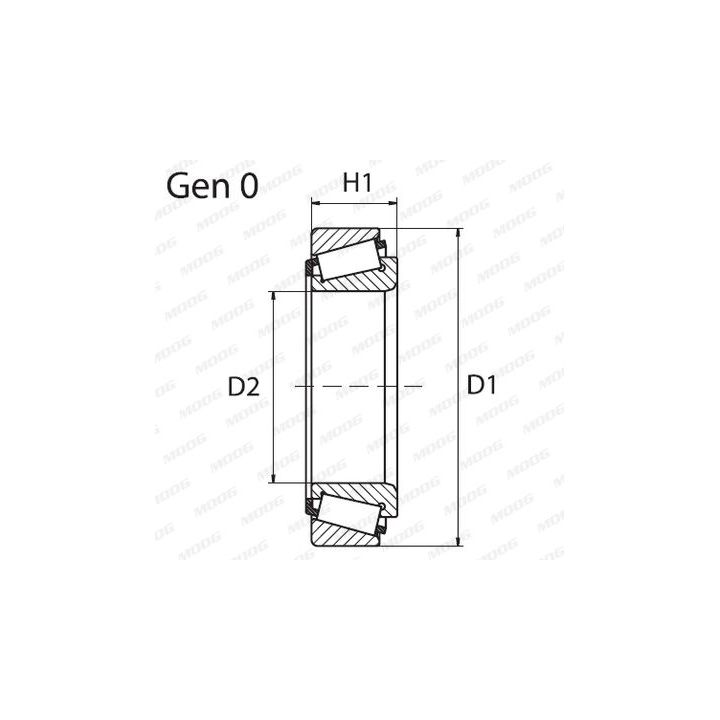 Rato guolio komplektas MOOG FD-WB-11218