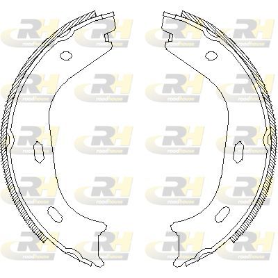 Stabdžių trinkelė, stovėjimo stabdys ROADHOUSE 4058.00