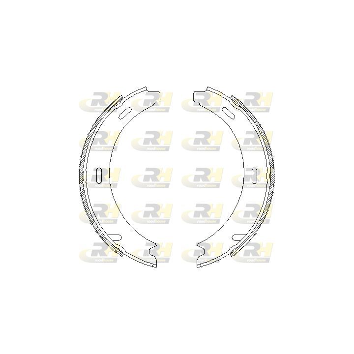 Stabdžių trinkelė, stovėjimo stabdys ROADHOUSE 4093.00