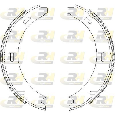 Stabdžių trinkelė, stovėjimo stabdys ROADHOUSE 4093.00