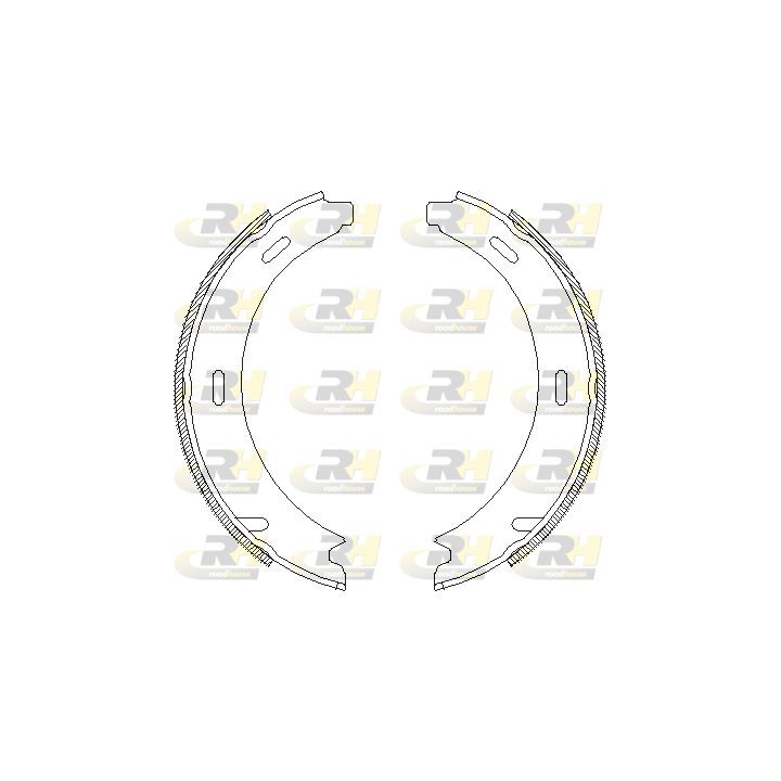 Stabdžių trinkelė, stovėjimo stabdys ROADHOUSE 4093.01