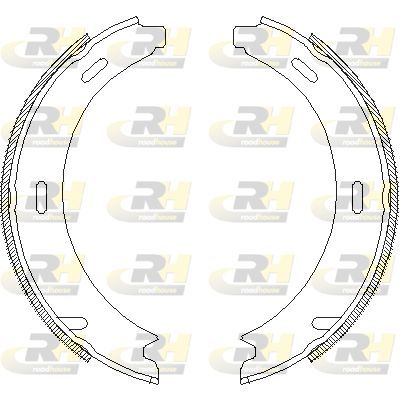 Stabdžių trinkelė, stovėjimo stabdys ROADHOUSE 4093.01