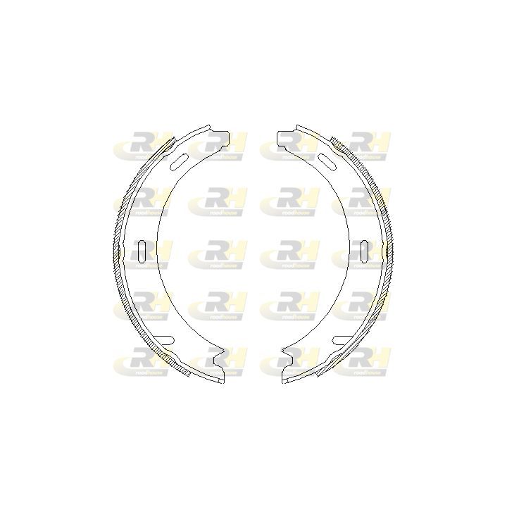 Stabdžių trinkelė, stovėjimo stabdys ROADHOUSE 4093.02