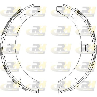 Stabdžių trinkelė, stovėjimo stabdys ROADHOUSE 4093.02