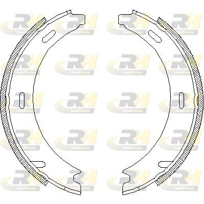 Stabdžių trinkelė, stovėjimo stabdys ROADHOUSE 4094.00