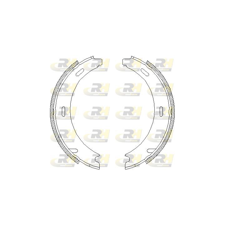 Stabdžių trinkelė, stovėjimo stabdys ROADHOUSE 4094.02