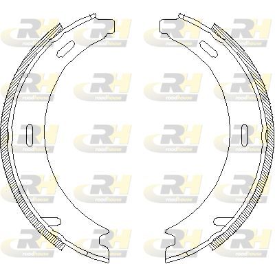 Stabdžių trinkelė, stovėjimo stabdys ROADHOUSE 4094.02