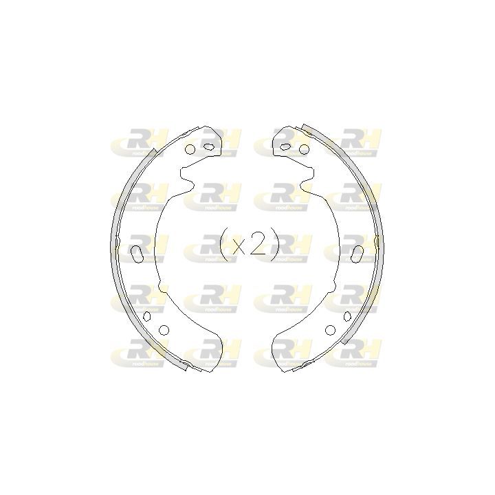 Stabdžių trinkelė, stovėjimo stabdys ROADHOUSE 4209.00