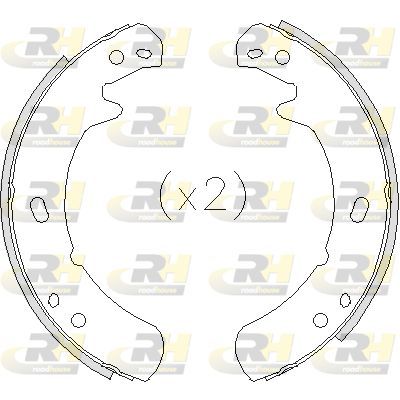 Stabdžių trinkelė, stovėjimo stabdys ROADHOUSE 4209.00