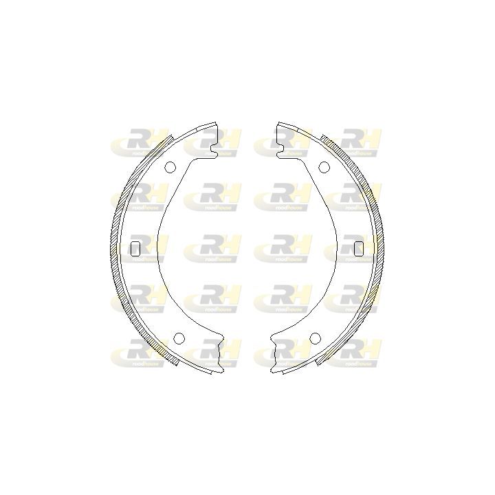 Stabdžių trinkelė, stovėjimo stabdys ROADHOUSE 4404.00