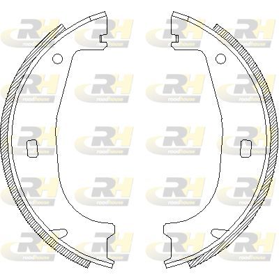 Stabdžių trinkelė, stovėjimo stabdys ROADHOUSE 4406.00