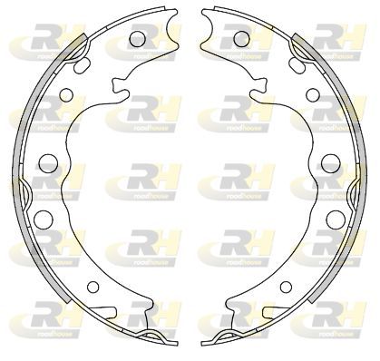 Stabdžių trinkelė, stovėjimo stabdys ROADHOUSE 4448.00