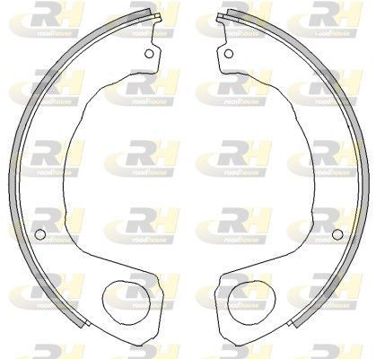Stabdžių trinkelė, stovėjimo stabdys ROADHOUSE 4453.00