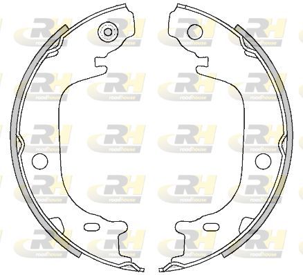 Stabdžių trinkelė, stovėjimo stabdys ROADHOUSE 4516.00