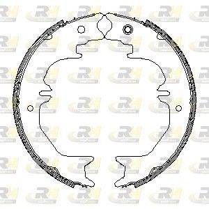 Stabdžių trinkelė, stovėjimo stabdys ROADHOUSE 4540.01