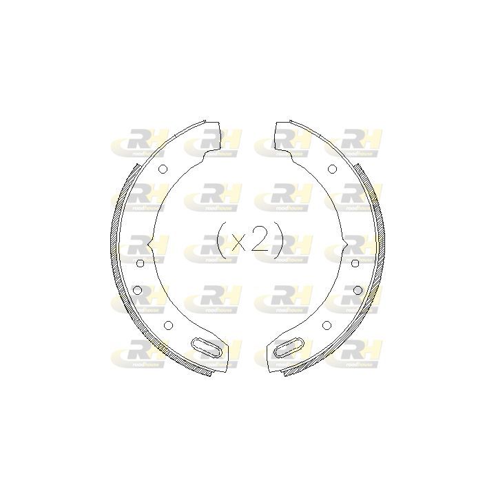 Stabdžių trinkelė, stovėjimo stabdys ROADHOUSE 4604.01