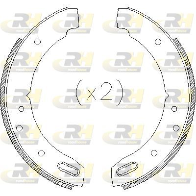 Stabdžių trinkelė, stovėjimo stabdys ROADHOUSE 4604.01