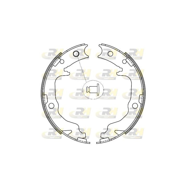 Stabdžių trinkelė, stovėjimo stabdys ROADHOUSE 4641.00