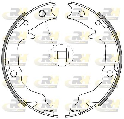 Stabdžių trinkelė, stovėjimo stabdys ROADHOUSE 4641.00