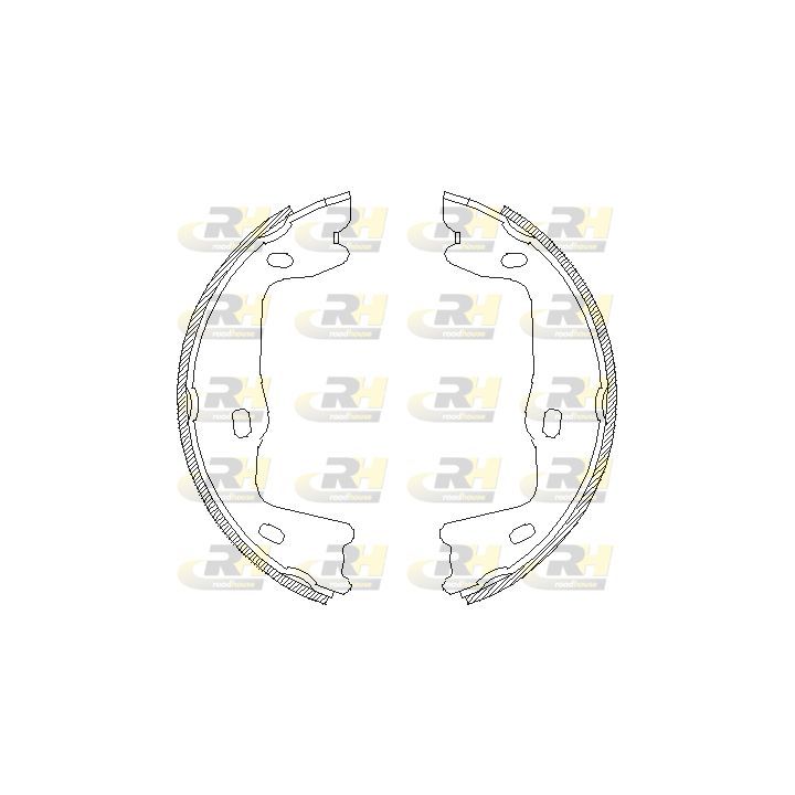 Stabdžių trinkelė, stovėjimo stabdys ROADHOUSE 4651.00