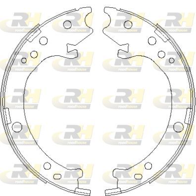 Stabdžių trinkelė, stovėjimo stabdys ROADHOUSE 4690.00